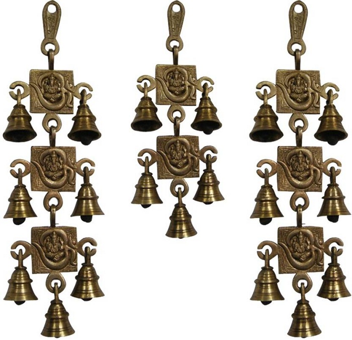 bells in pooja room door