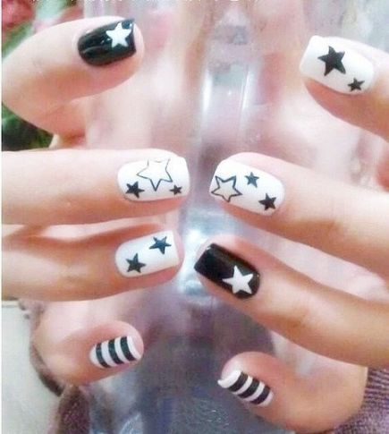 Black And White Nail Art6