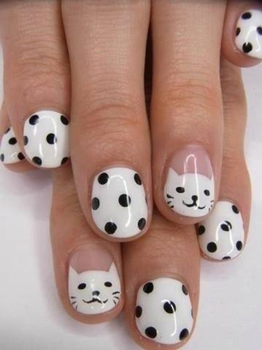 Black And White Nail Art10