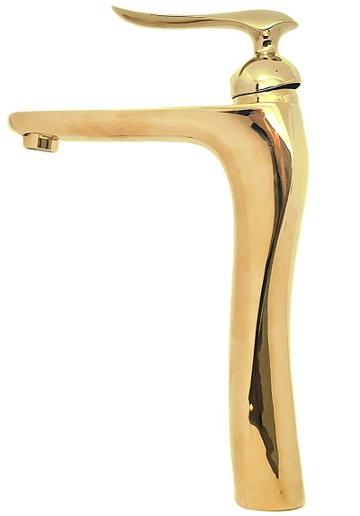 gold finish taps