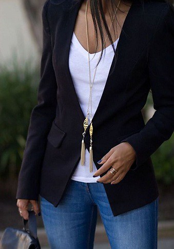 Casual Black Blazer