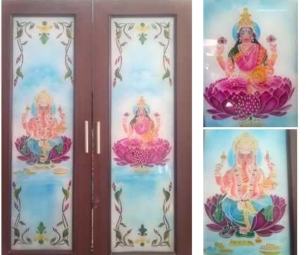 pooja room glass door models