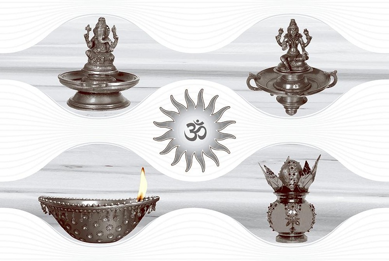 puja room tiles design