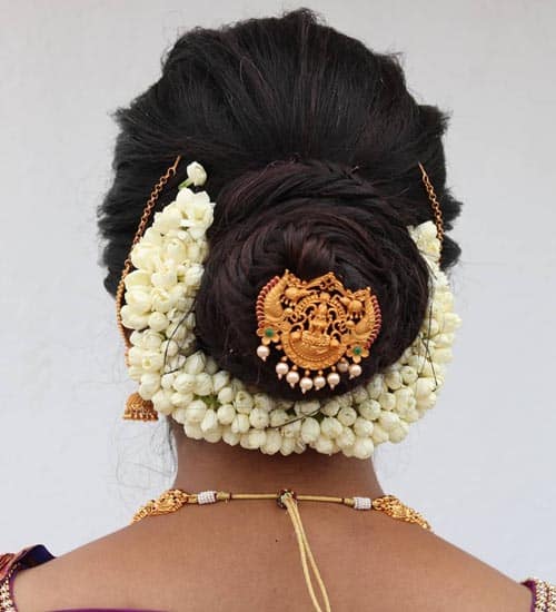 South Indian Bridal Hairstyles 7