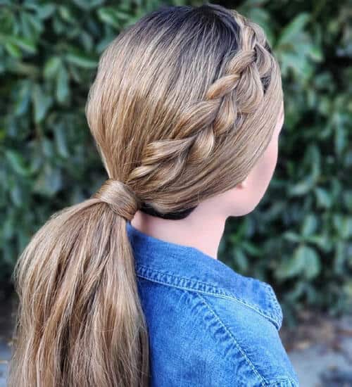 Low Ponytail Hairstyles 4