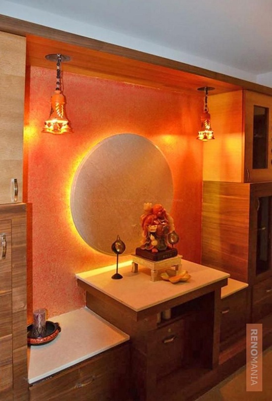 pooja room colour ideas