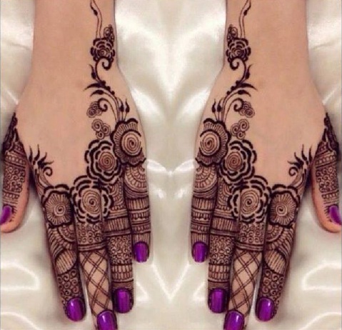 Arabian Style Ring Mehndi Design