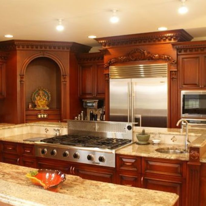 pooja room in kitchen as per vastu