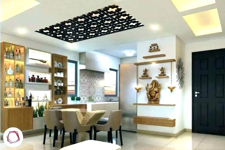 modular kitchen with pooja room