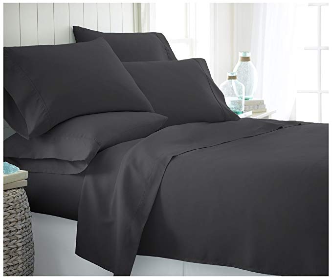 black single bed sheets