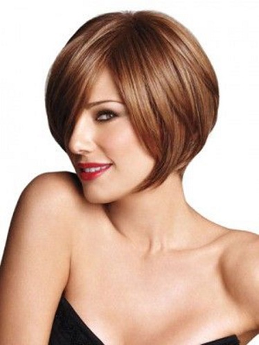 Bob Cut Hairstyle for Big Forehead