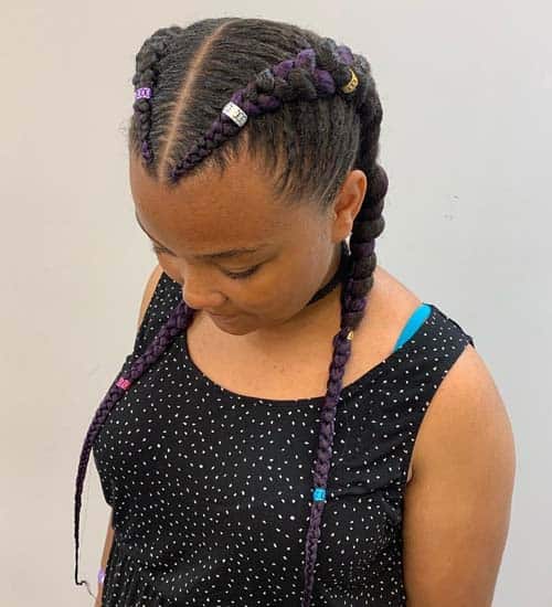 Stylish Braided Black Hairstyle