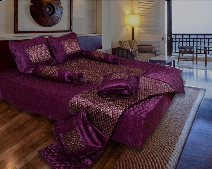 Simple silk bed sheet designs