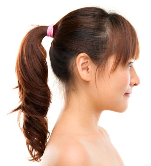 High Edgy Ponytail with Bang