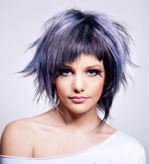 Pixie Blue Haircut