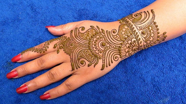 Back Side Arabic Mehndi Design