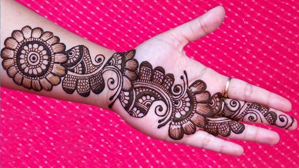 Flower Arabic Mehndi Design