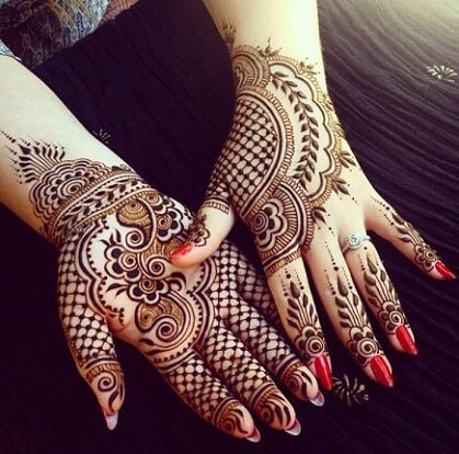 COLOUR MEHNDI DESIGN