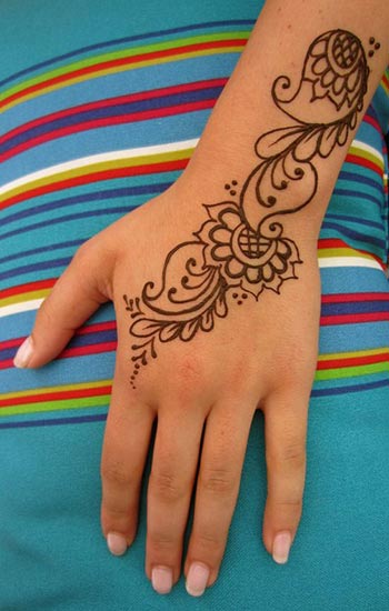 Simple Mehndi Designs for Youngsters