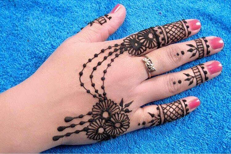 RING STYLE MEHNDI DESIGN