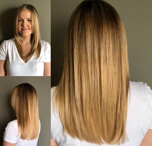 Honey Color Balayage Long Hair