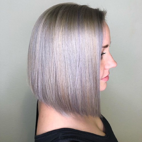 Ash Balayage for Medium Hair