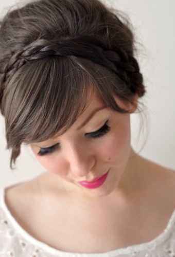 Updo hairstyles with braids 2