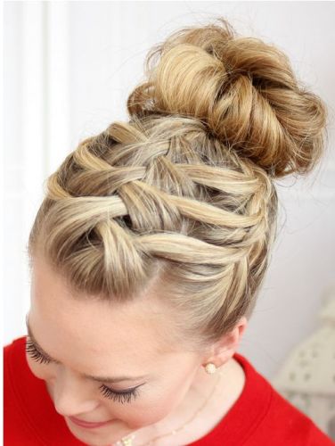 Updo hairstyles with braids 4