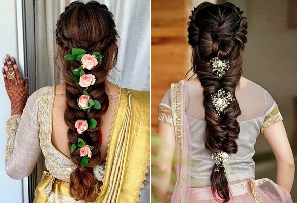 Loose Braided Style with Hair Accessories