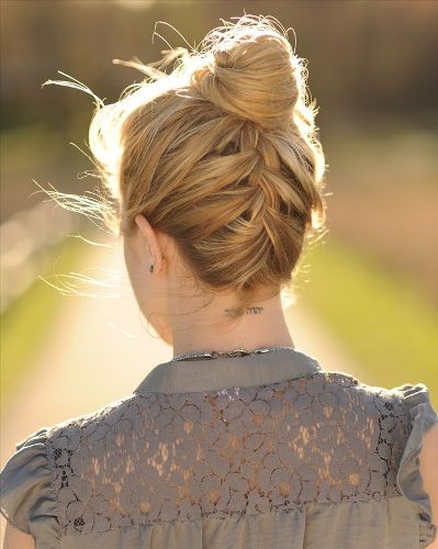 Updo Hairstyles for Medium Hair 7