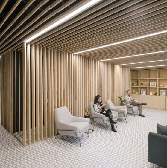 Wooden Ceiling Design for Office