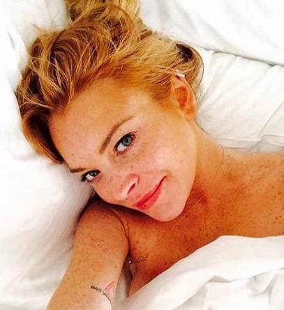 Lindsay Lohan without makeup1