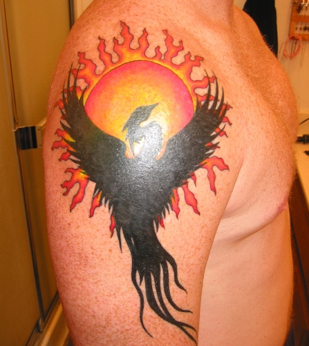 Phoenix in building Tattoo