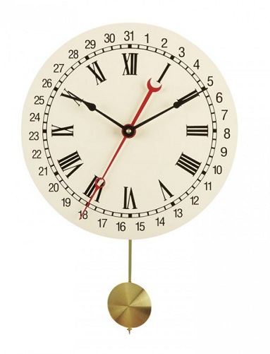 Calendar Quartz Pendulum Clock