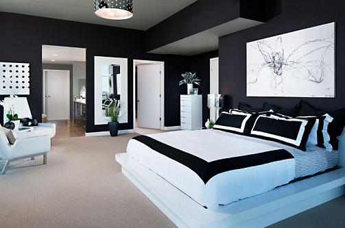 Black and White Decor Bedrooms