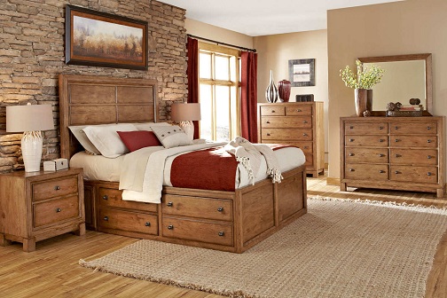 Rustic and Wooden Furnished Bedrooms