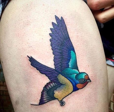 Beautiful Swallow Tattoo Designs15