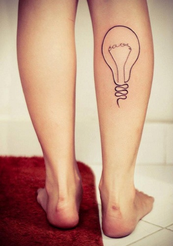 Enlighten Minimalist Tattoo Design - Minimalist Tattoos