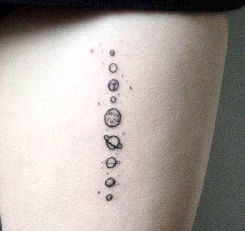 Universe Minimalist Tattoo Design - Minimalist Tattoos