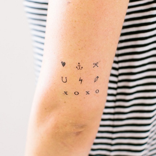 Scattered Minimalist Tattoo Design - Minimalist Tattoos