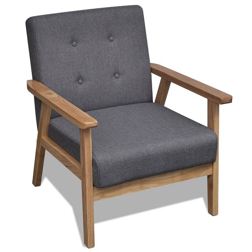 Wooden Border Arm Chair