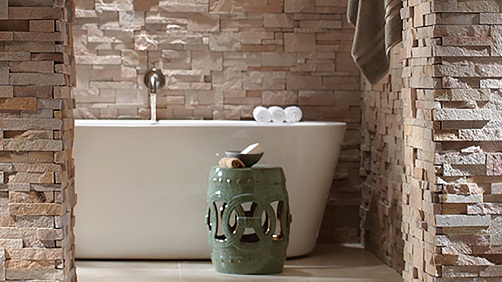 Stone structured Bathroom Tile