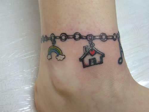 charm bracelet tattoo