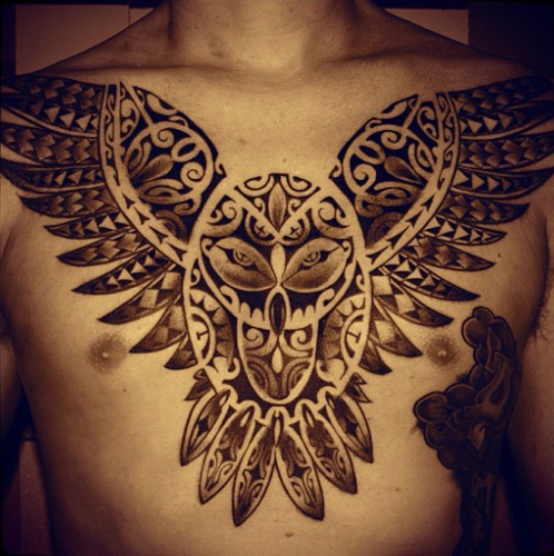 The Owl Chest Tattoos