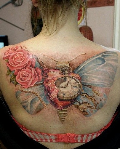 butterfly-clock-tattoo-14