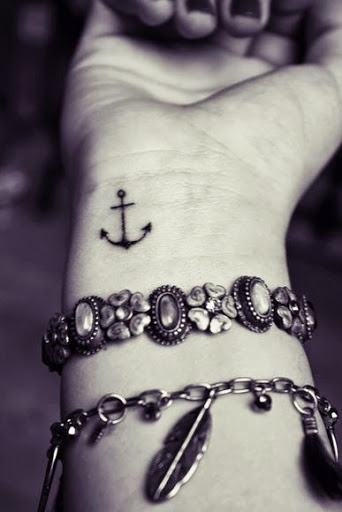 Anchor Wrist Tattoo