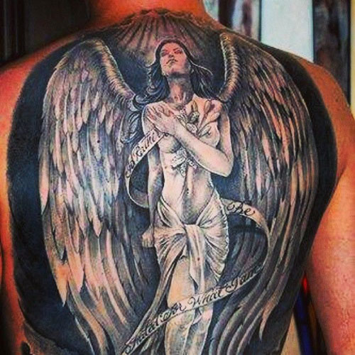 Full size angel tattoos