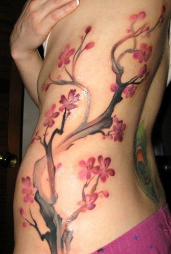 Lovely Rib Cage Tattoo Design