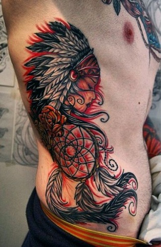 Marvellous Rib Cage Tattoo Design