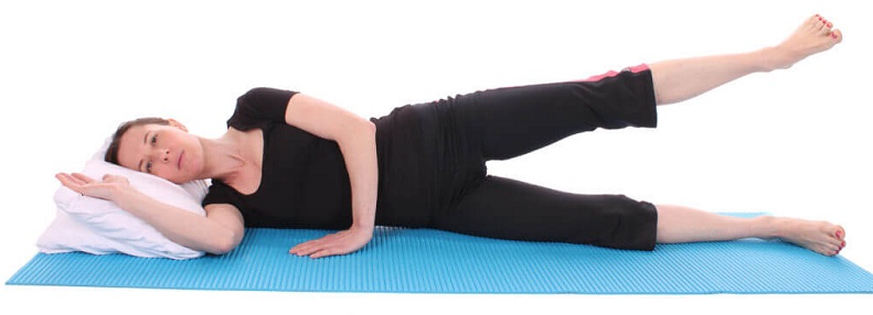 Side Lying Hip Abduction - best exercise to reduce buttocks